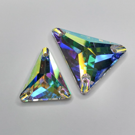 Стразы пришивные Сваровски 3271 Slim Triangle Crystal AB