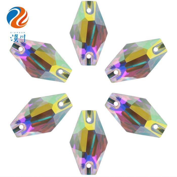 Стразы пришивные Шестигранник (Hexagon) 3261 X9 AB color (X9001)